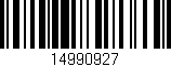 Código de barras (EAN, GTIN, SKU, ISBN): '14990927'