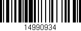 Código de barras (EAN, GTIN, SKU, ISBN): '14990934'