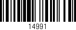 Código de barras (EAN, GTIN, SKU, ISBN): '14991'