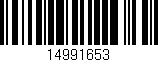 Código de barras (EAN, GTIN, SKU, ISBN): '14991653'