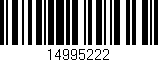 Código de barras (EAN, GTIN, SKU, ISBN): '14995222'