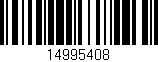 Código de barras (EAN, GTIN, SKU, ISBN): '14995408'