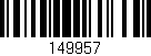 Código de barras (EAN, GTIN, SKU, ISBN): '149957'