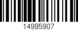 Código de barras (EAN, GTIN, SKU, ISBN): '14995907'