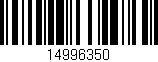 Código de barras (EAN, GTIN, SKU, ISBN): '14996350'