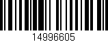 Código de barras (EAN, GTIN, SKU, ISBN): '14996605'