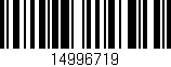 Código de barras (EAN, GTIN, SKU, ISBN): '14996719'