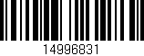 Código de barras (EAN, GTIN, SKU, ISBN): '14996831'