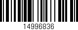 Código de barras (EAN, GTIN, SKU, ISBN): '14996836'