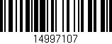 Código de barras (EAN, GTIN, SKU, ISBN): '14997107'