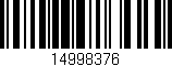 Código de barras (EAN, GTIN, SKU, ISBN): '14998376'