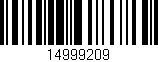Código de barras (EAN, GTIN, SKU, ISBN): '14999209'