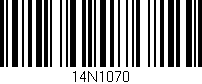 Código de barras (EAN, GTIN, SKU, ISBN): '14N1070'