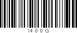 Código de barras (EAN, GTIN, SKU, ISBN): '14_0_0_G'