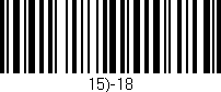 Código de barras (EAN, GTIN, SKU, ISBN): '15)-18'