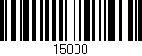 Código de barras (EAN, GTIN, SKU, ISBN): '15000'