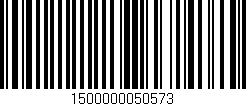 Código de barras (EAN, GTIN, SKU, ISBN): '1500000050573'