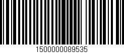 Código de barras (EAN, GTIN, SKU, ISBN): '1500000089535'