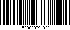 Código de barras (EAN, GTIN, SKU, ISBN): '1500000091330'