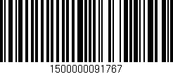 Código de barras (EAN, GTIN, SKU, ISBN): '1500000091767'