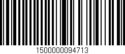 Código de barras (EAN, GTIN, SKU, ISBN): '1500000094713'