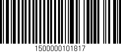 Código de barras (EAN, GTIN, SKU, ISBN): '1500000101817'