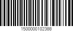 Código de barras (EAN, GTIN, SKU, ISBN): '1500000102388'