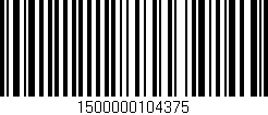 Código de barras (EAN, GTIN, SKU, ISBN): '1500000104375'