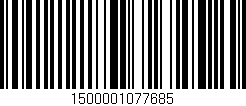 Código de barras (EAN, GTIN, SKU, ISBN): '1500001077685'
