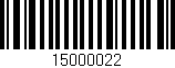 Código de barras (EAN, GTIN, SKU, ISBN): '15000022'
