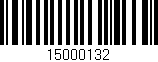 Código de barras (EAN, GTIN, SKU, ISBN): '15000132'