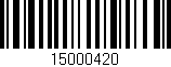 Código de barras (EAN, GTIN, SKU, ISBN): '15000420'