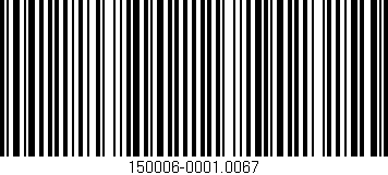 Código de barras (EAN, GTIN, SKU, ISBN): '150006-0001.0067'