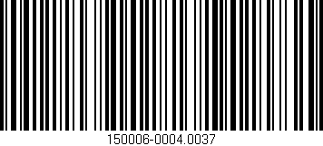 Código de barras (EAN, GTIN, SKU, ISBN): '150006-0004.0037'