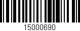 Código de barras (EAN, GTIN, SKU, ISBN): '15000690'