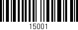 Código de barras (EAN, GTIN, SKU, ISBN): '15001'