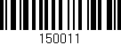Código de barras (EAN, GTIN, SKU, ISBN): '150011'