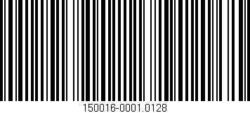 Código de barras (EAN, GTIN, SKU, ISBN): '150016-0001.0128'