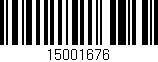 Código de barras (EAN, GTIN, SKU, ISBN): '15001676'