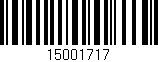 Código de barras (EAN, GTIN, SKU, ISBN): '15001717'