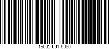 Código de barras (EAN, GTIN, SKU, ISBN): '15002-001-9990'