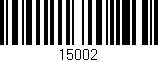 Código de barras (EAN, GTIN, SKU, ISBN): '15002'