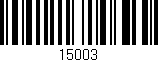 Código de barras (EAN, GTIN, SKU, ISBN): '15003'