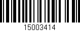 Código de barras (EAN, GTIN, SKU, ISBN): '15003414'