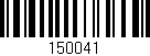 Código de barras (EAN, GTIN, SKU, ISBN): '150041'