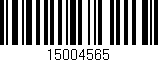 Código de barras (EAN, GTIN, SKU, ISBN): '15004565'