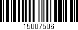 Código de barras (EAN, GTIN, SKU, ISBN): '15007506'