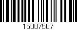 Código de barras (EAN, GTIN, SKU, ISBN): '15007507'