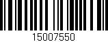 Código de barras (EAN, GTIN, SKU, ISBN): '15007550'