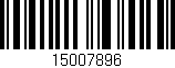 Código de barras (EAN, GTIN, SKU, ISBN): '15007896'